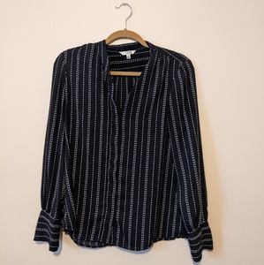 Striped Button Up Shirt | Medium
